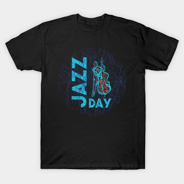 Jazz Day with Bass Musician T-Shirt by jazzworldquest